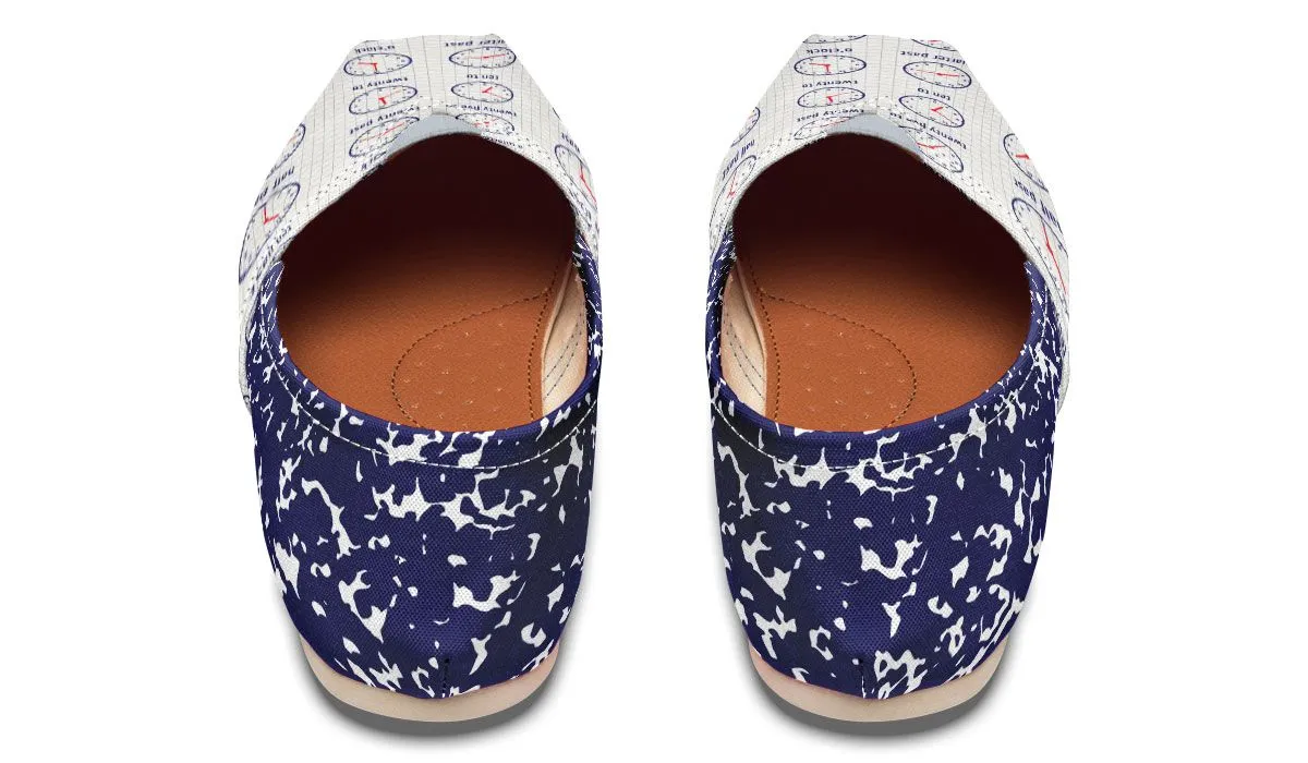 Time Composition Notebook Casual Shoes