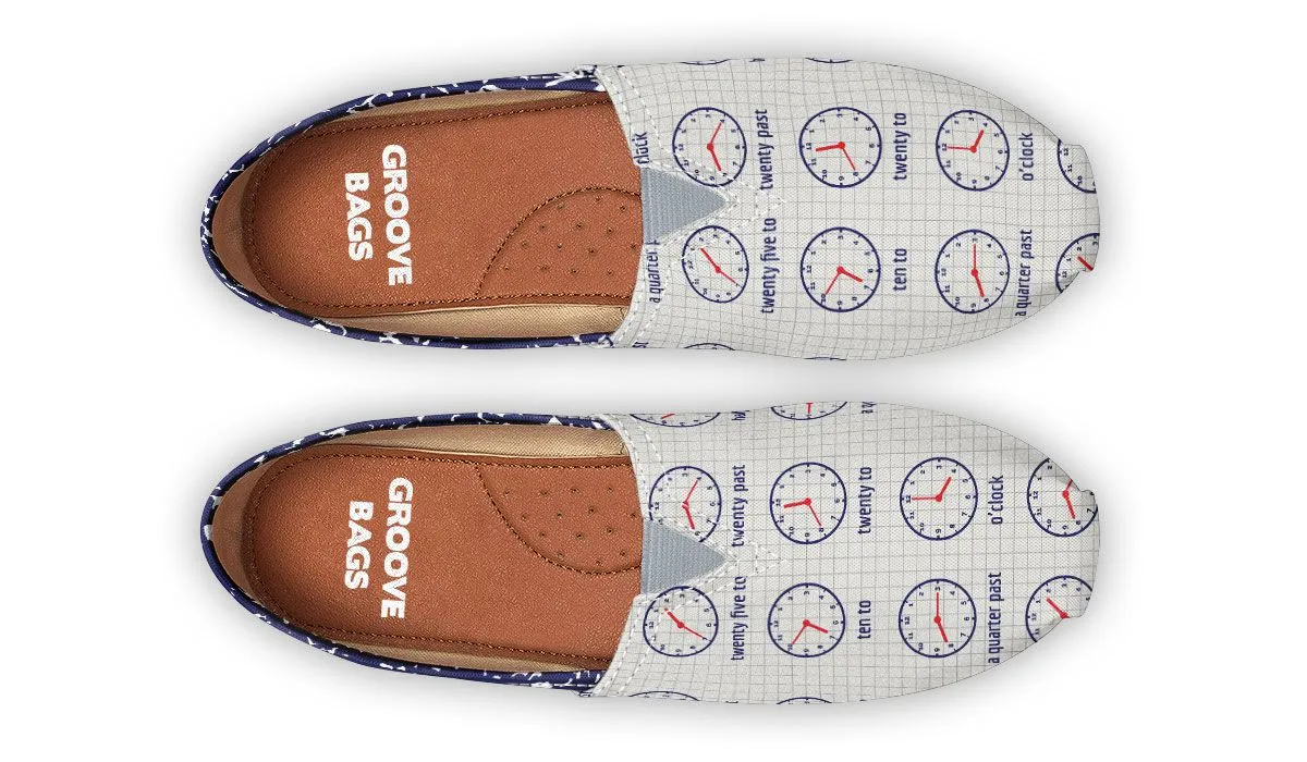 Time Composition Notebook Casual Shoes