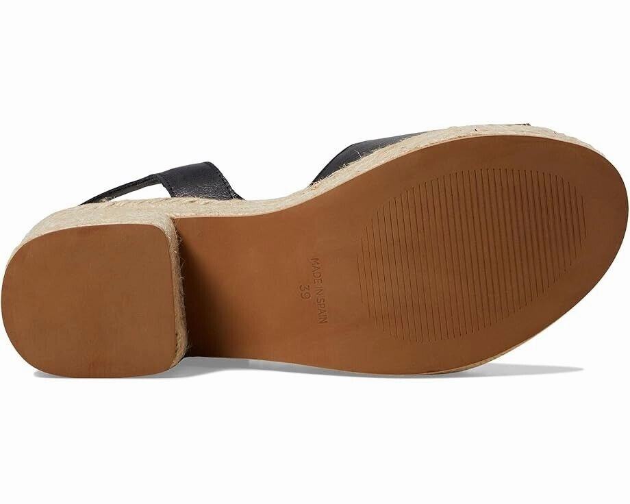 Toni Pons Adriana Sandals Women's US 9 Black Leather Platform Espadrille KHD128
