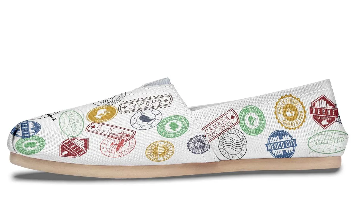Travel Stamps Casual Shoes