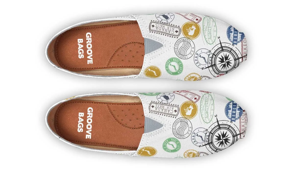Travel Stamps Casual Shoes