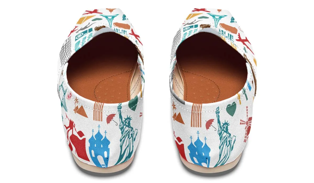 Travel Stickers Casual Shoes