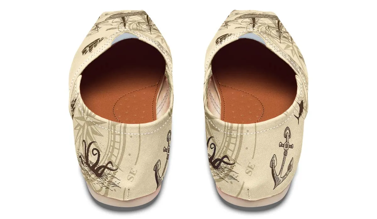 Treasure Map Travel Casual Shoes