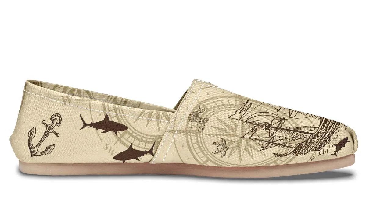 Treasure Map Travel Casual Shoes