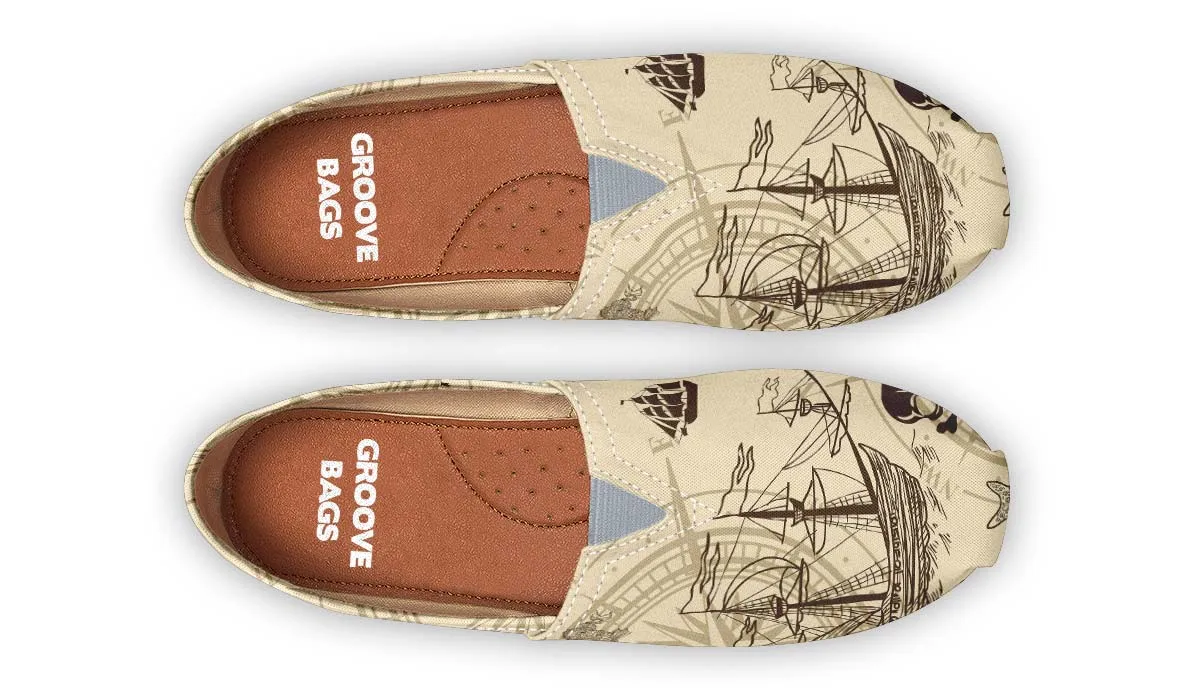 Treasure Map Travel Casual Shoes