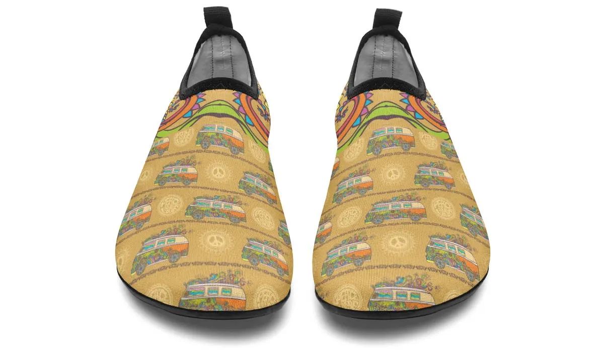 Tribal Hippie Aqua Barefoot Shoes