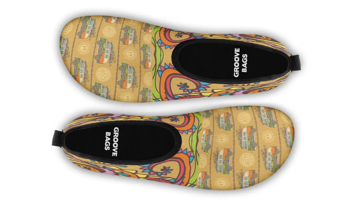 Tribal Hippie Aqua Barefoot Shoes