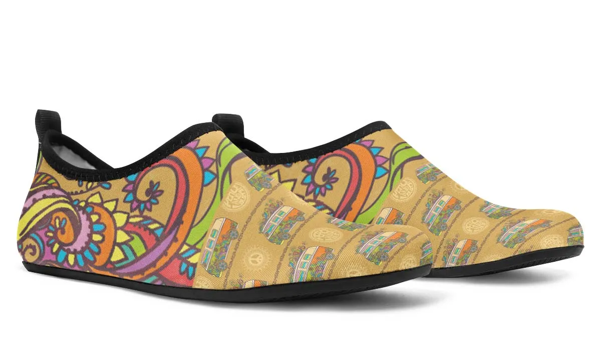 Tribal Hippie Aqua Barefoot Shoes