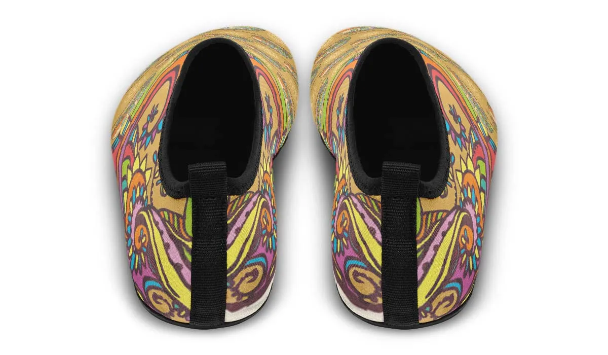 Tribal Hippie Aqua Barefoot Shoes