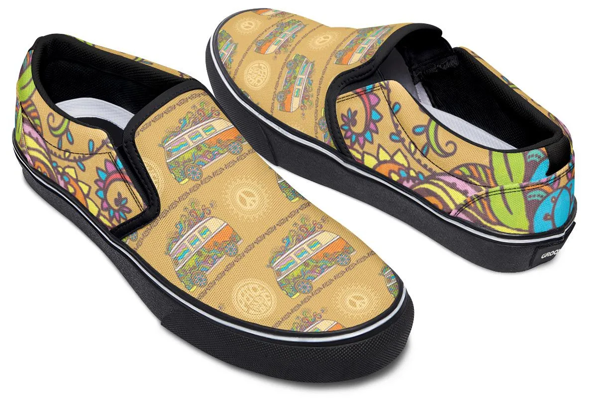 Tribal Hippie Slip-On Shoes
