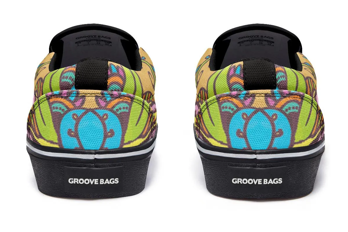 Tribal Hippie Slip-On Shoes