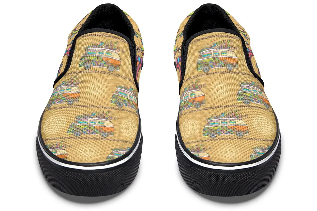 Tribal Hippie Slip-On Shoes