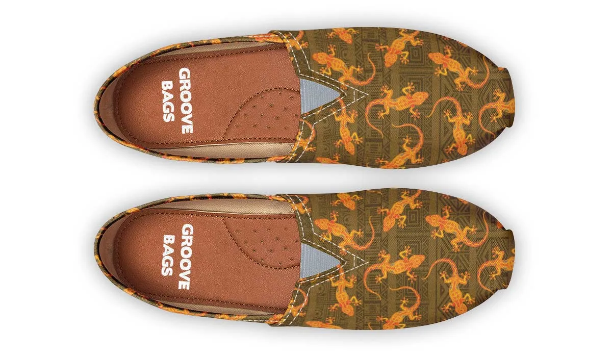 Tribal Lizard Pattern Casual Shoes