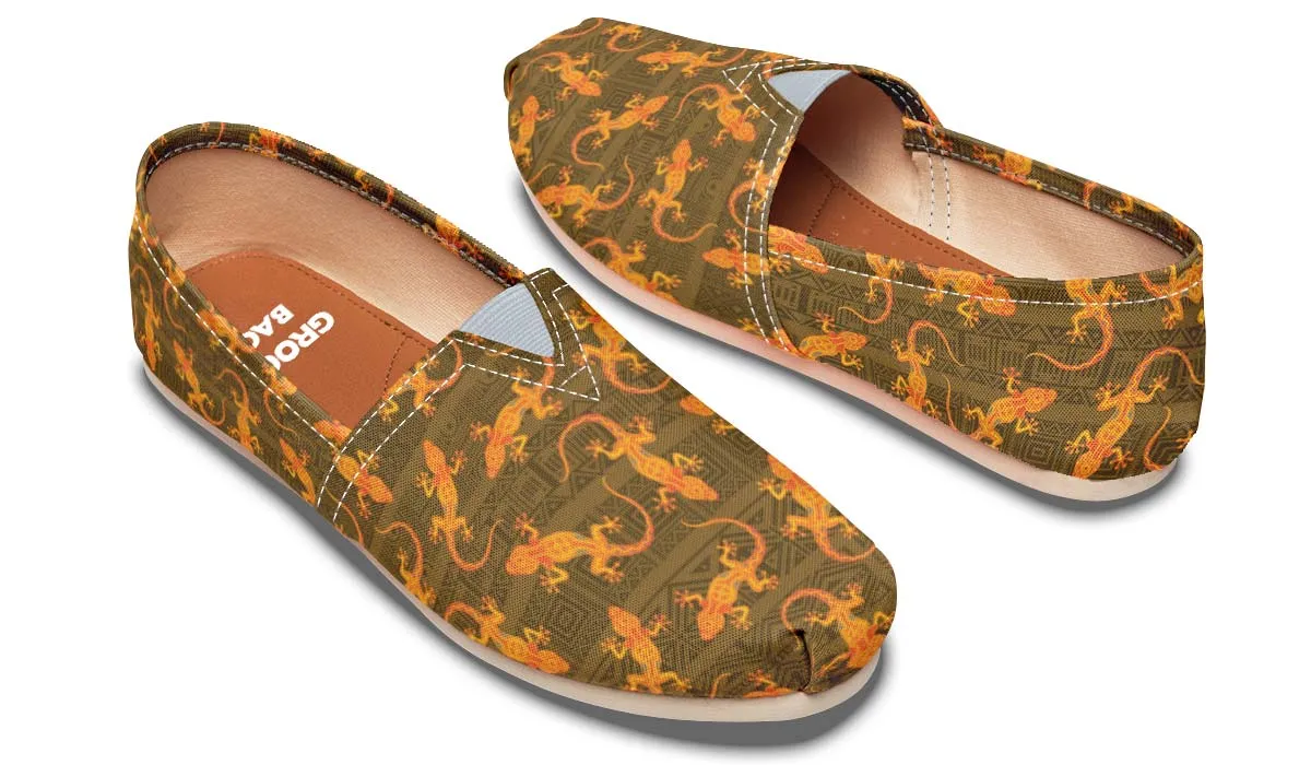Tribal Lizard Pattern Casual Shoes