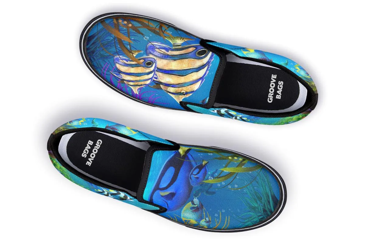 Tropical Ocean Slip-On Shoes