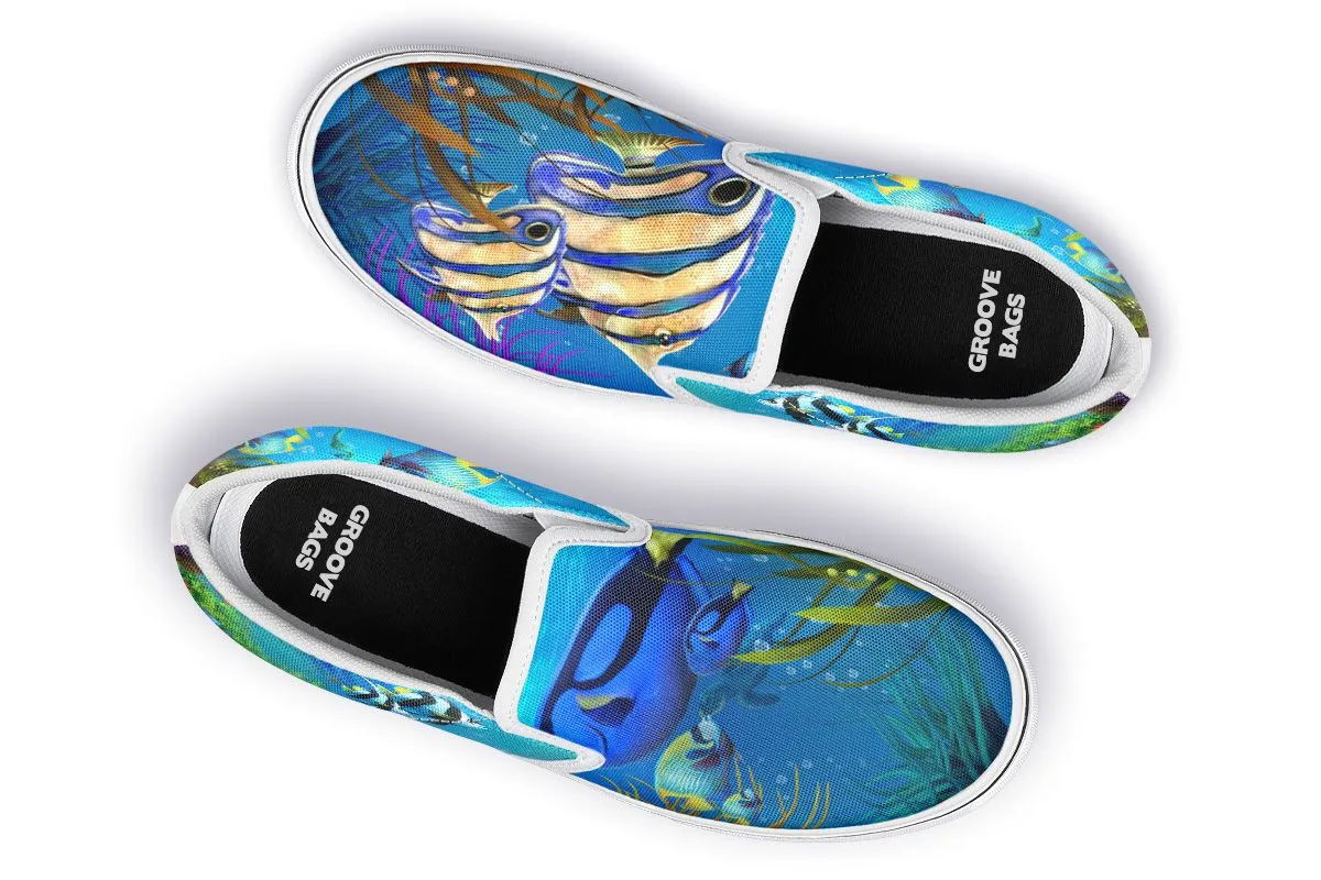Tropical Ocean Slip-On Shoes