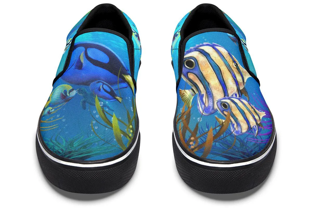 Tropical Ocean Slip-On Shoes