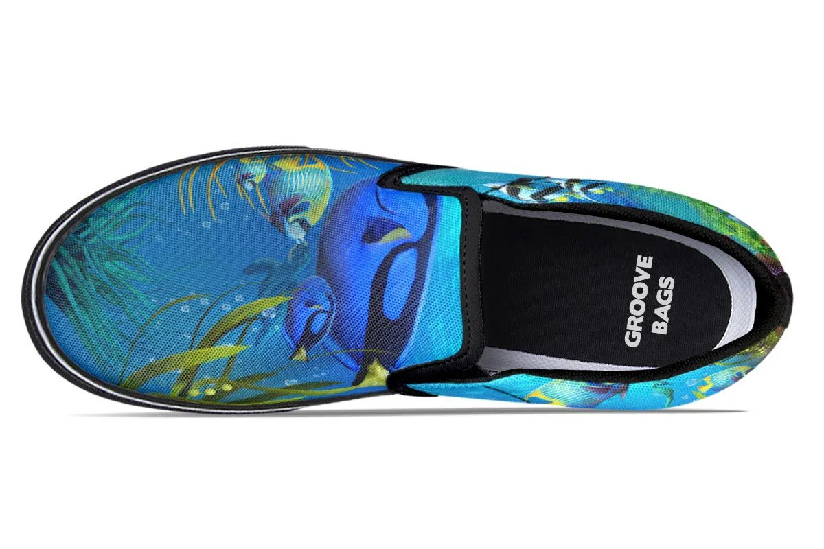 Tropical Ocean Slip-On Shoes