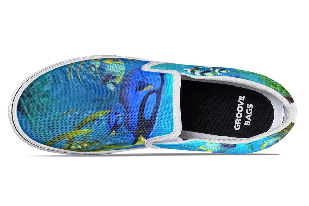 Tropical Ocean Slip-On Shoes