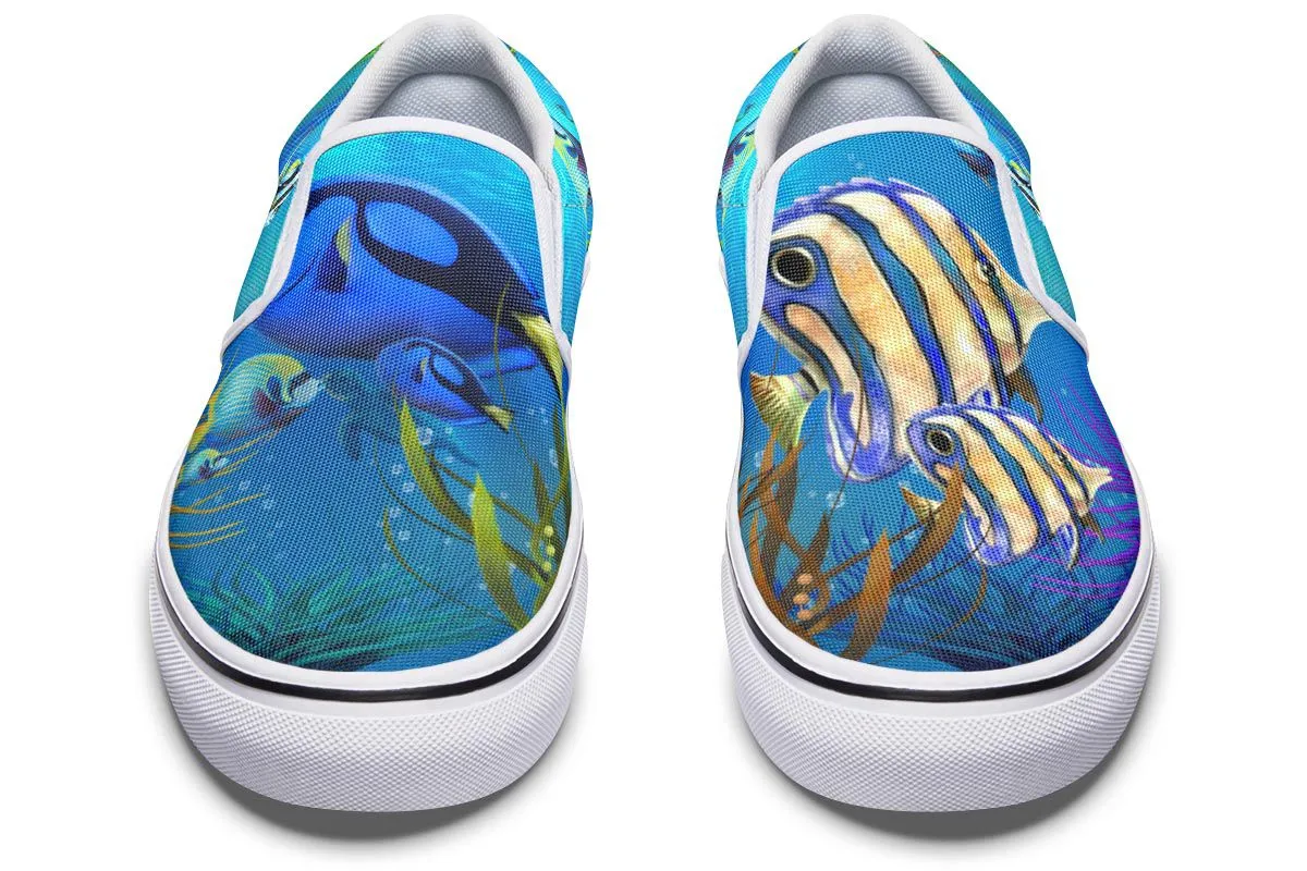 Tropical Ocean Slip-On Shoes
