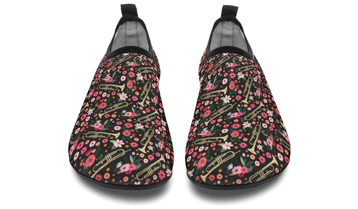 Trumpet Flower Aqua Barefoot Shoes