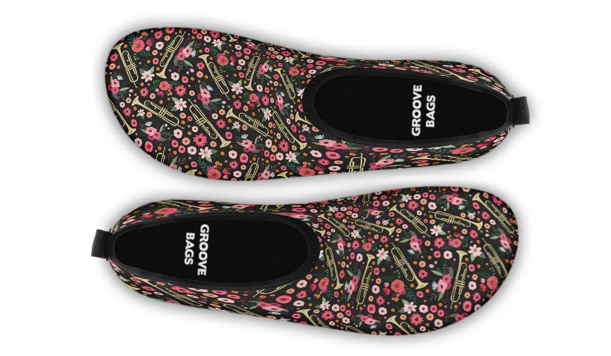 Trumpet Flower Aqua Barefoot Shoes