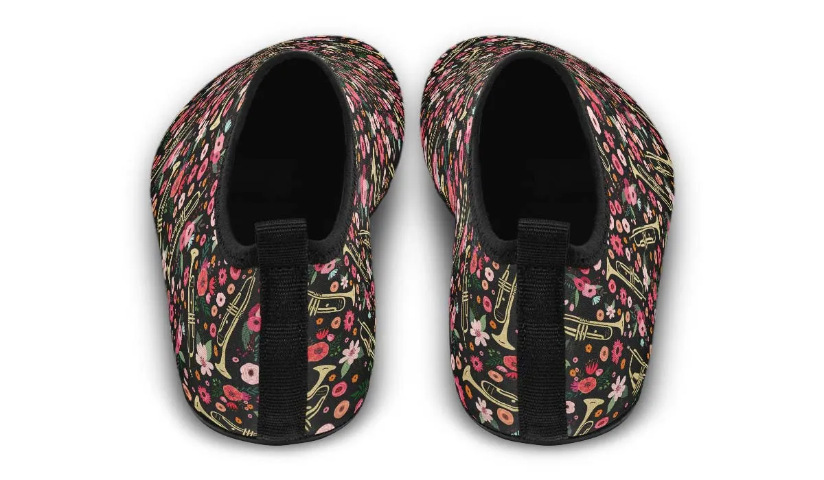 Trumpet Flower Aqua Barefoot Shoes