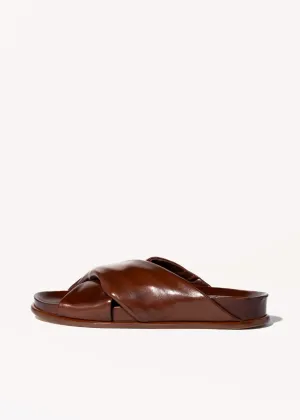 Twist Leather Sandal