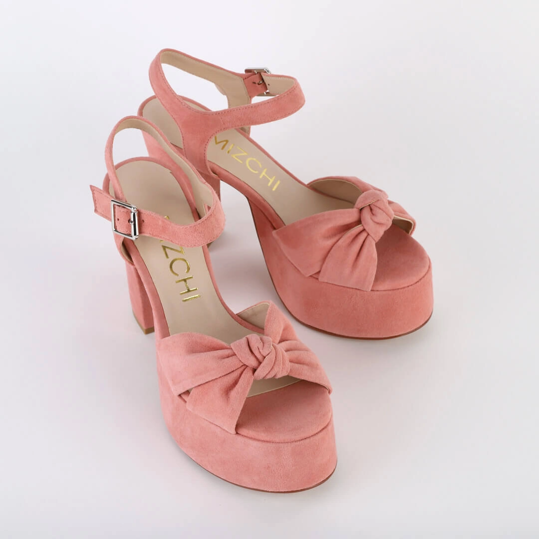 TYRA BELT - suede platform
