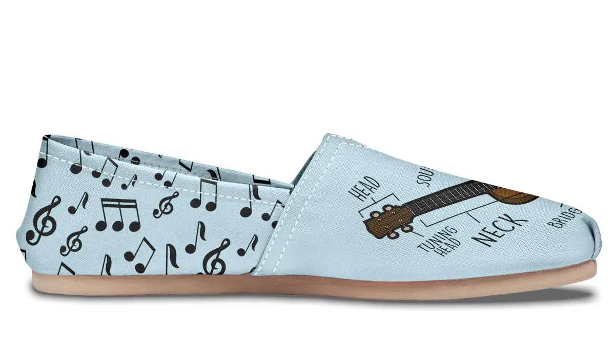 Ukulele Diagram Casual Shoes