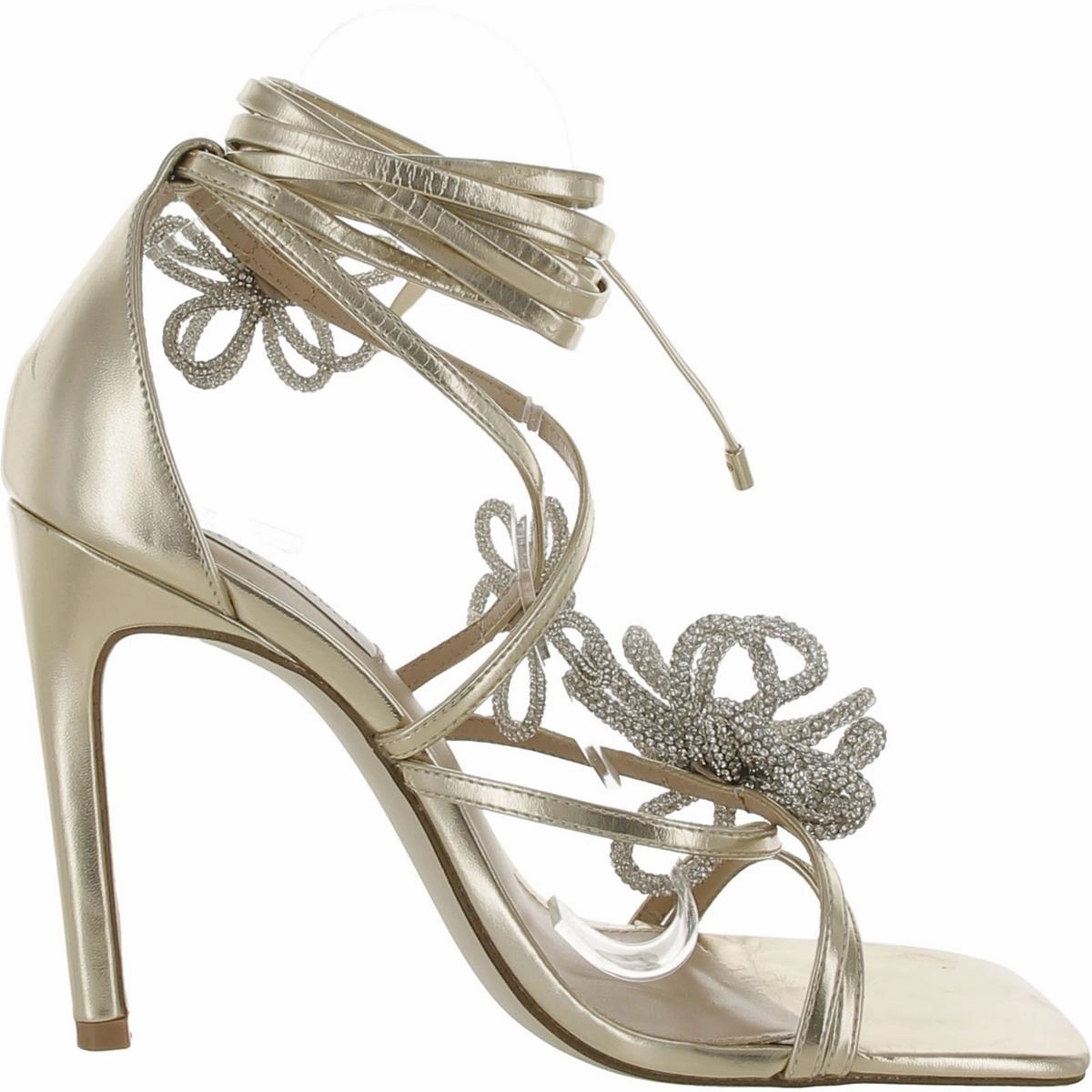 Unleashed Womens Strappy Slip On Heels