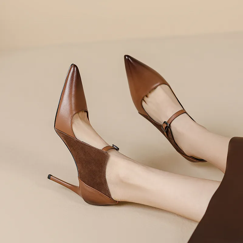 USS Shoes Ligia Women's Leather High Heel Pumps