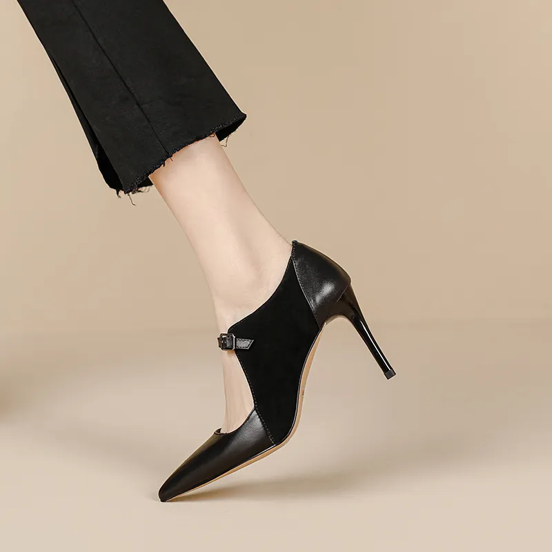 USS Shoes Ligia Women's Leather High Heel Pumps