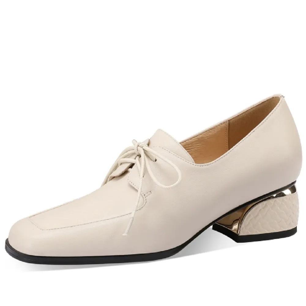 USS Shoes Luigi Women's Leather Cross-Tied Pumps