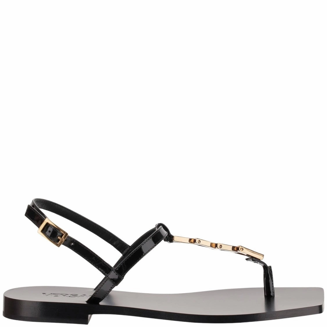 V-Chain Leather Sandals