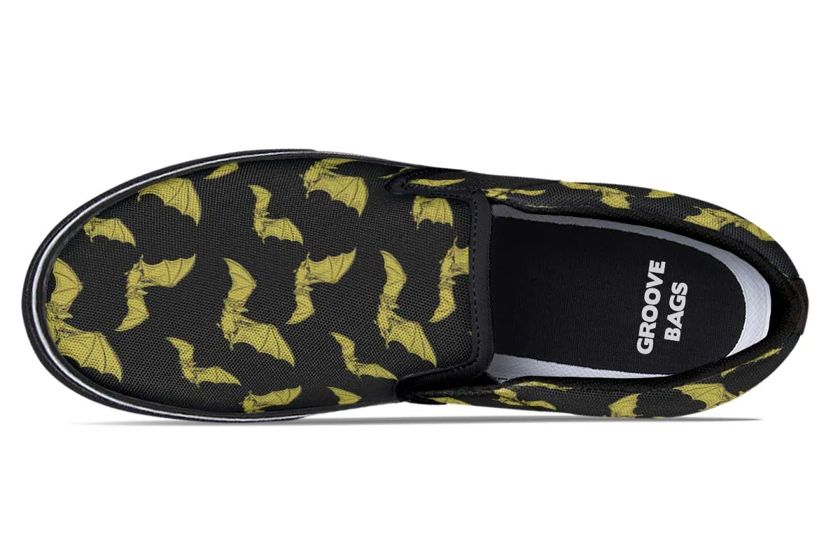 Vampire Bat Pattern Slip-On Shoes