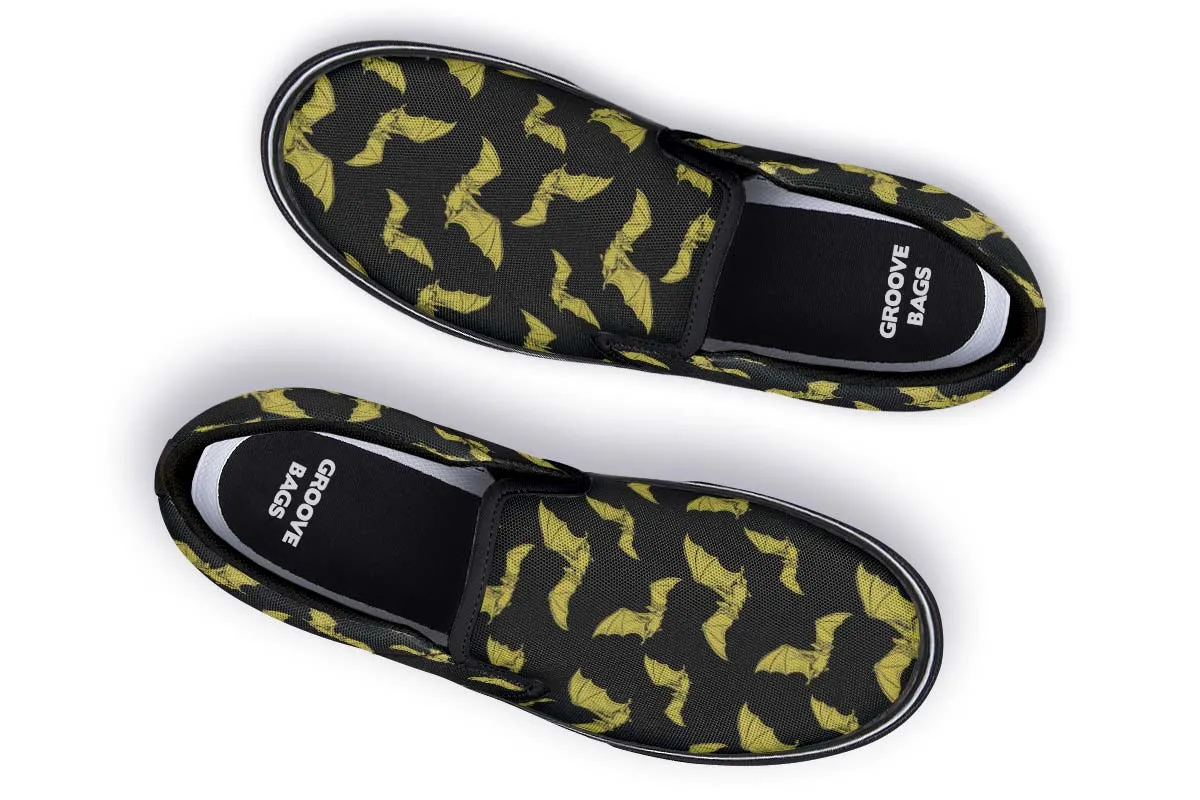 Vampire Bat Pattern Slip-On Shoes