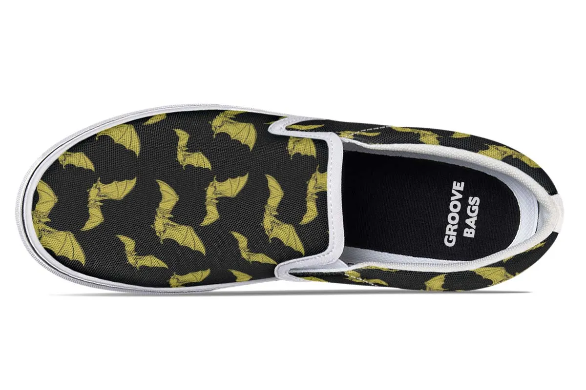 Vampire Bat Pattern Slip-On Shoes