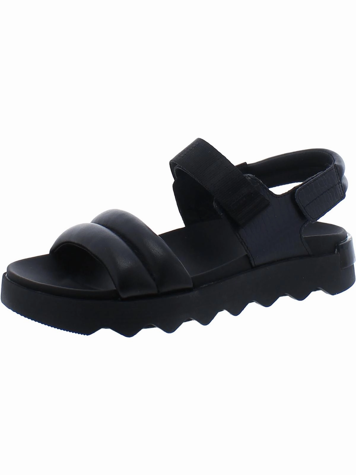 Vibe Womens Faux Leather Slingback Sport Sandals
