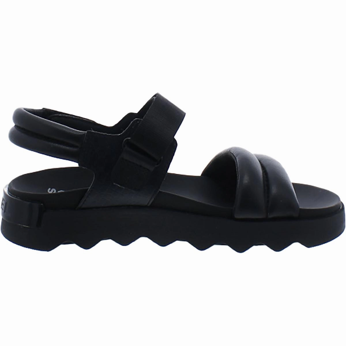 Vibe Womens Faux Leather Slingback Sport Sandals