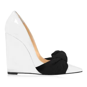 VICKY BLACK/WHITE PATENT