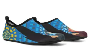 Vincent Van Gogh Aqua Barefoot Shoes