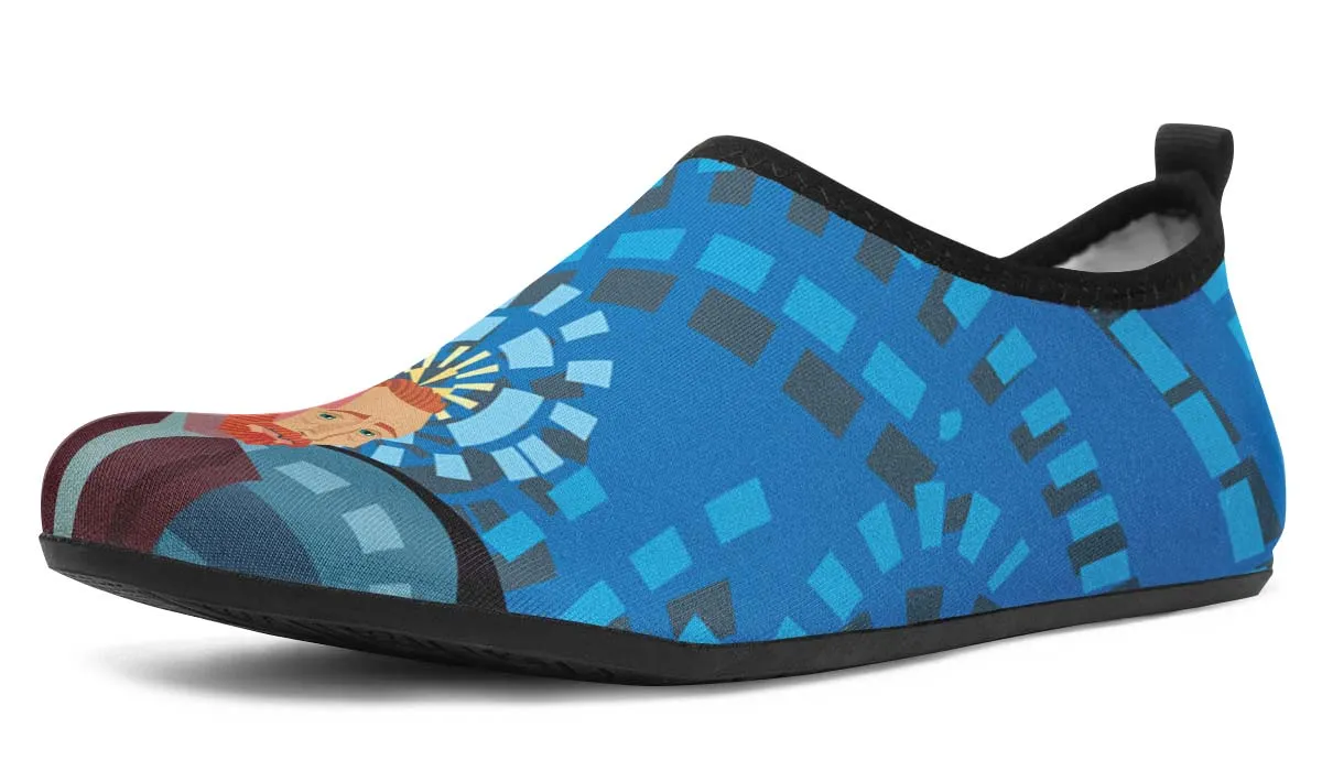 Vincent Van Gogh Aqua Barefoot Shoes