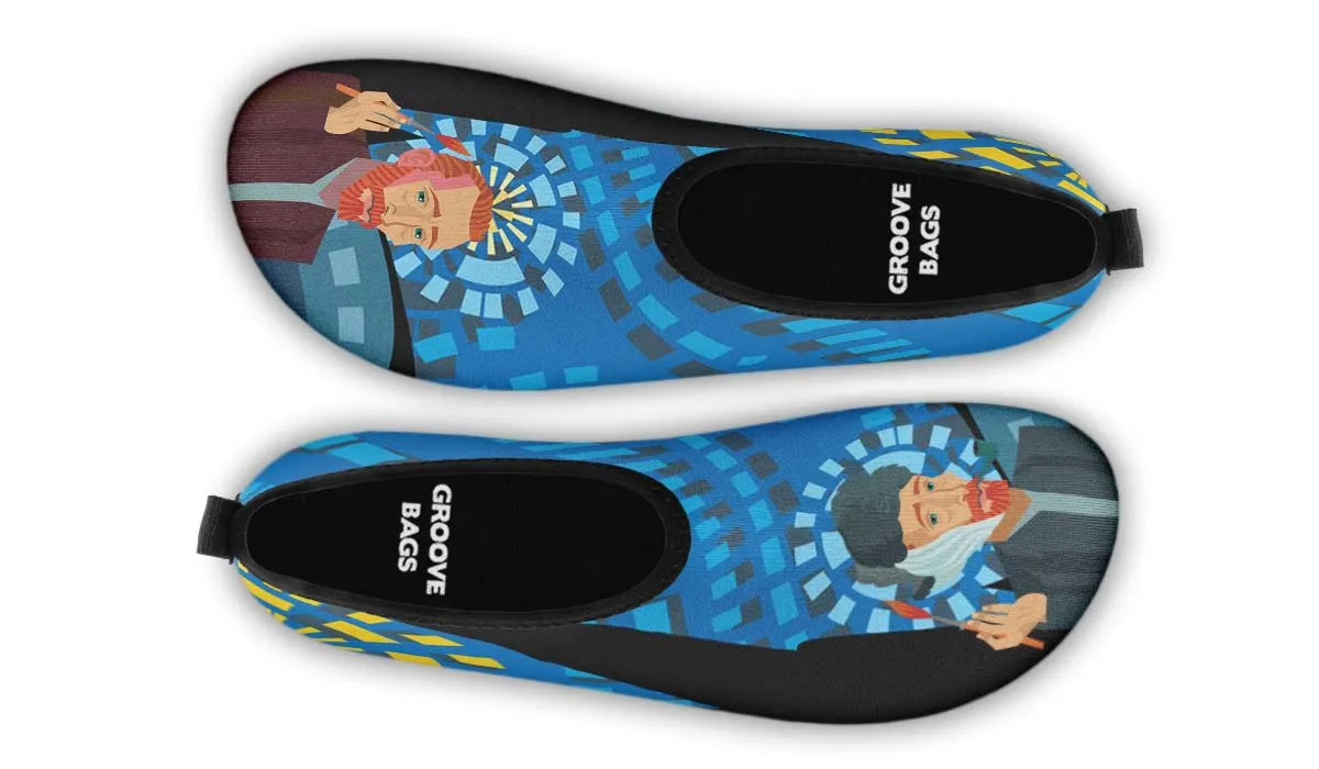 Vincent Van Gogh Aqua Barefoot Shoes