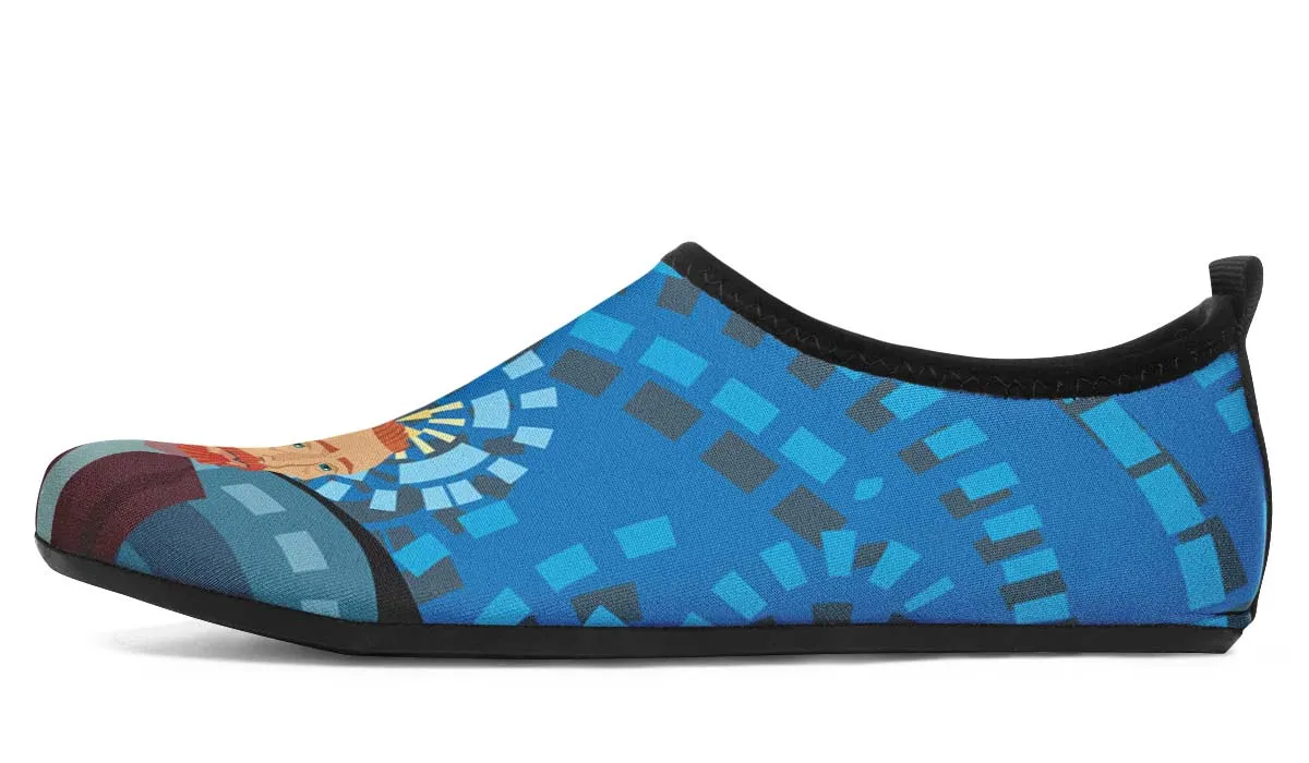 Vincent Van Gogh Aqua Barefoot Shoes