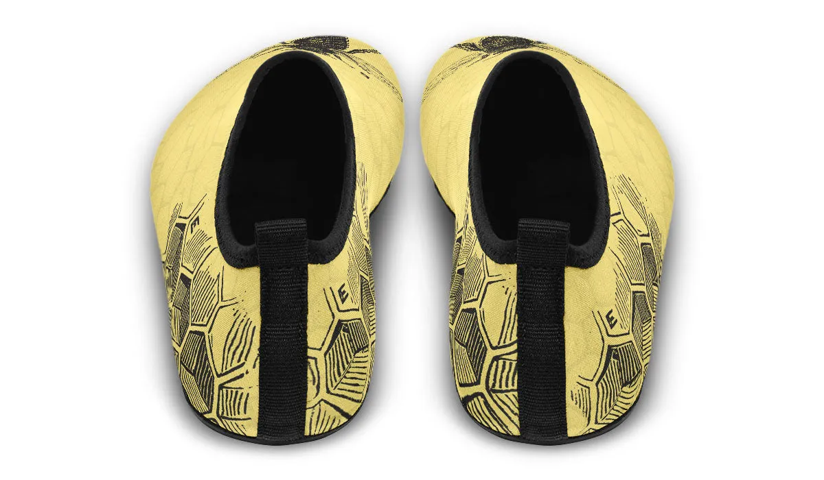 Vintage Bee Diagram Aqua Barefoot Shoes