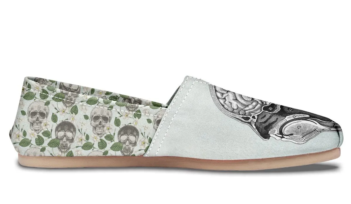Vintage Brain Diagram Casual Shoes