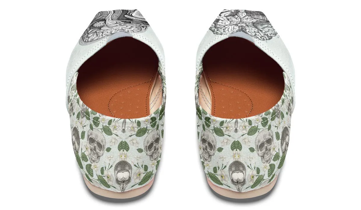 Vintage Brain Diagram Casual Shoes