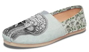 Vintage Brain Diagram Casual Shoes