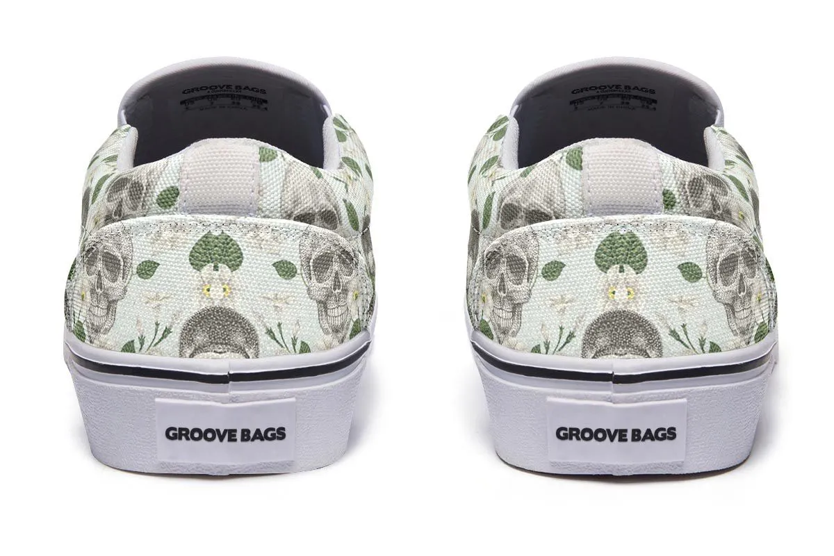 Vintage Brain Diagram Slip-On Shoes